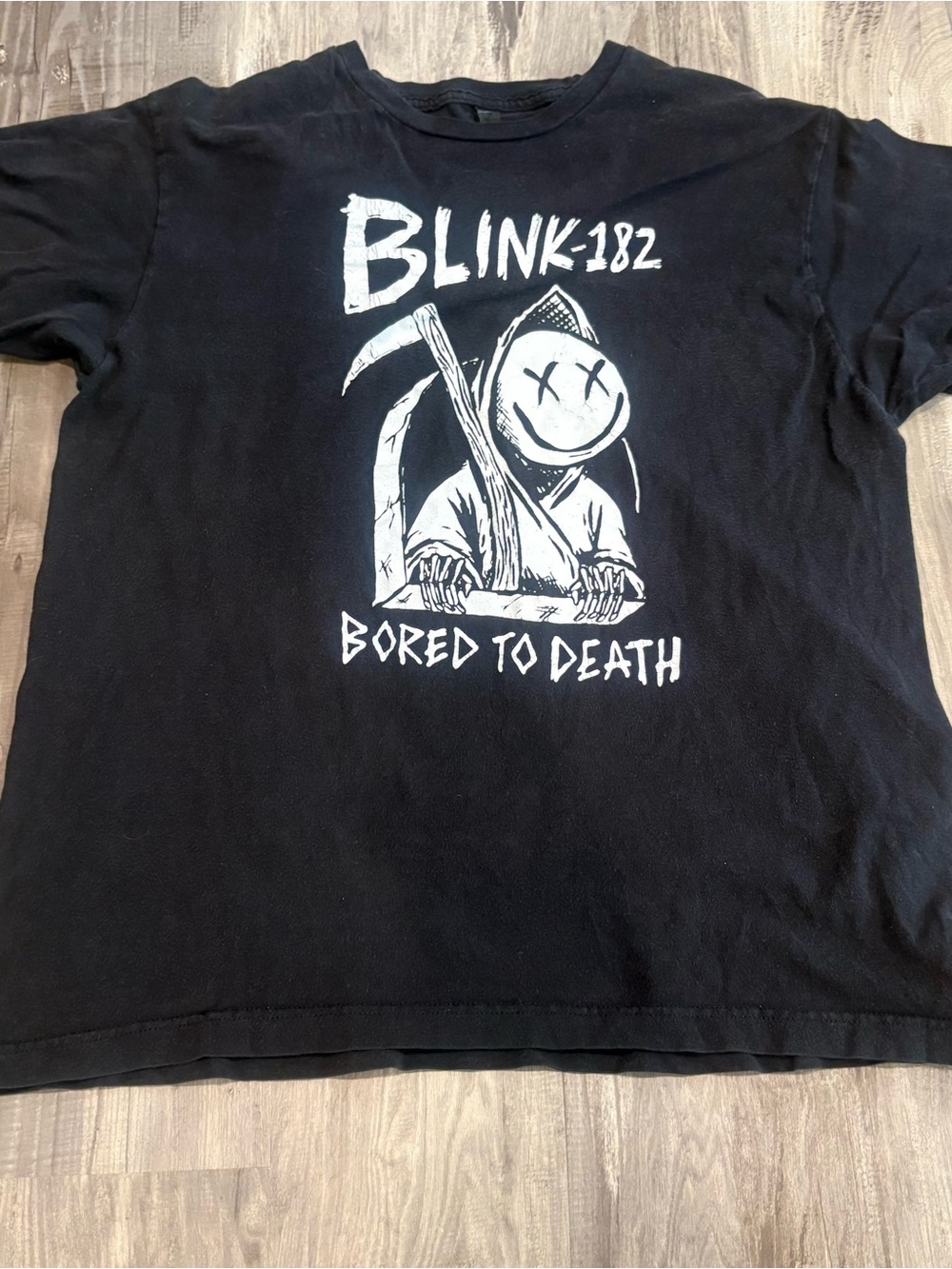 Blink 182 Bored To Death T-Shirt SZ L Black 2016 North America Tour
